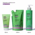 Refil Gel Espuma Limpador Facial Sallve Antiacne 240ml